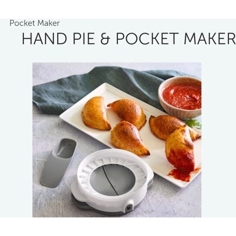 Pampered Chef Hand Pie and Pocket Maker 100601 New NIB Empanada Dumpling Press